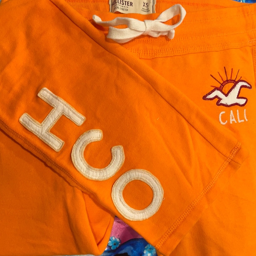 Orange Hollister Sweatpants
